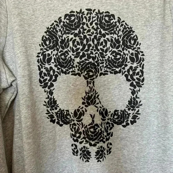 NWOT Torrid Hooded Sweatshirt Dress with Skull Image - Picture 3 of 5